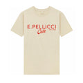NEW E.PELLICCI LOGO T SHIRT – RED ON CREAM